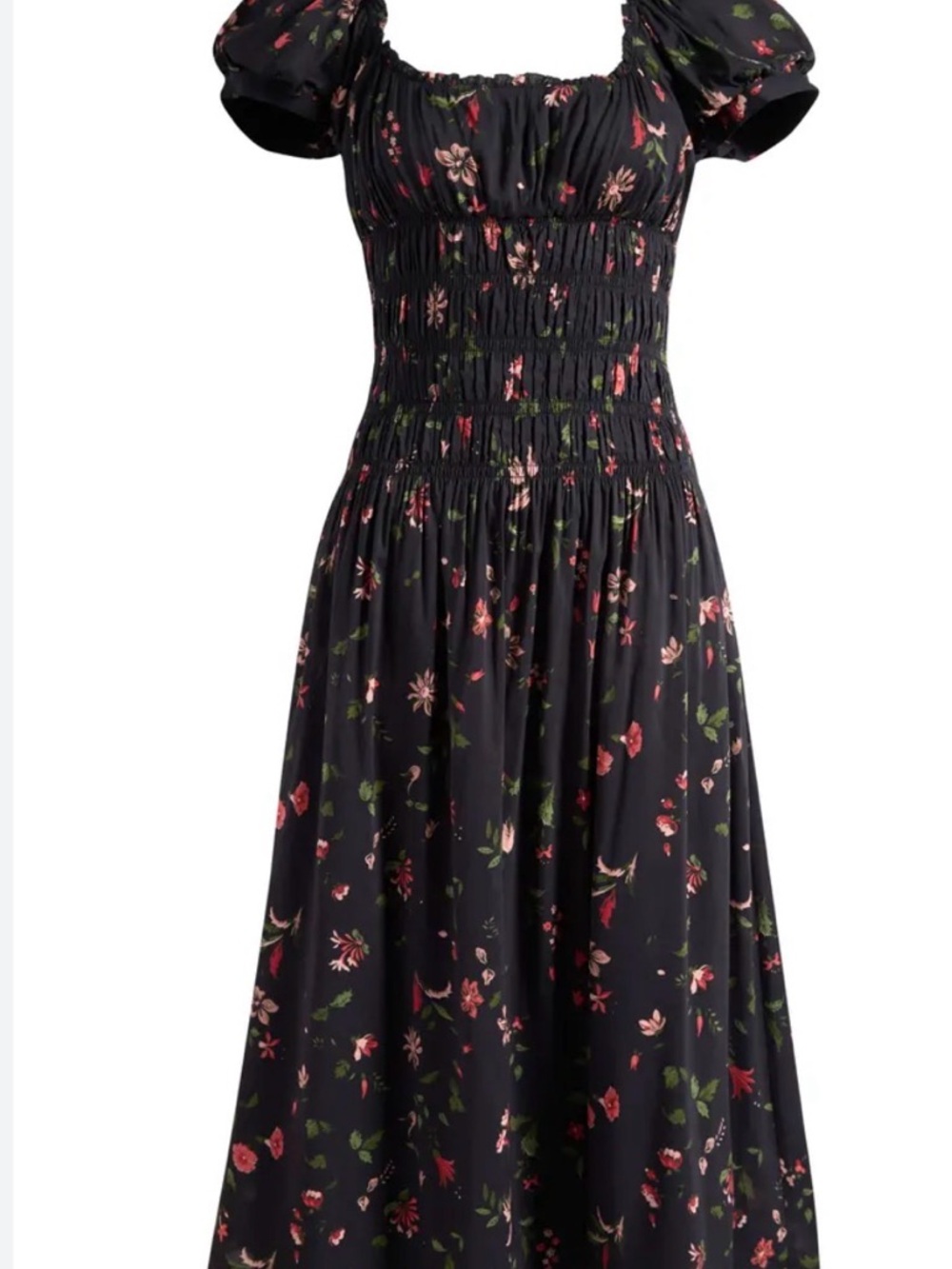 Reformation  Riva Shirred Midi Dress - Picture 2 of 7